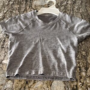 lululemon athletica Gray Short Sleeve Tee